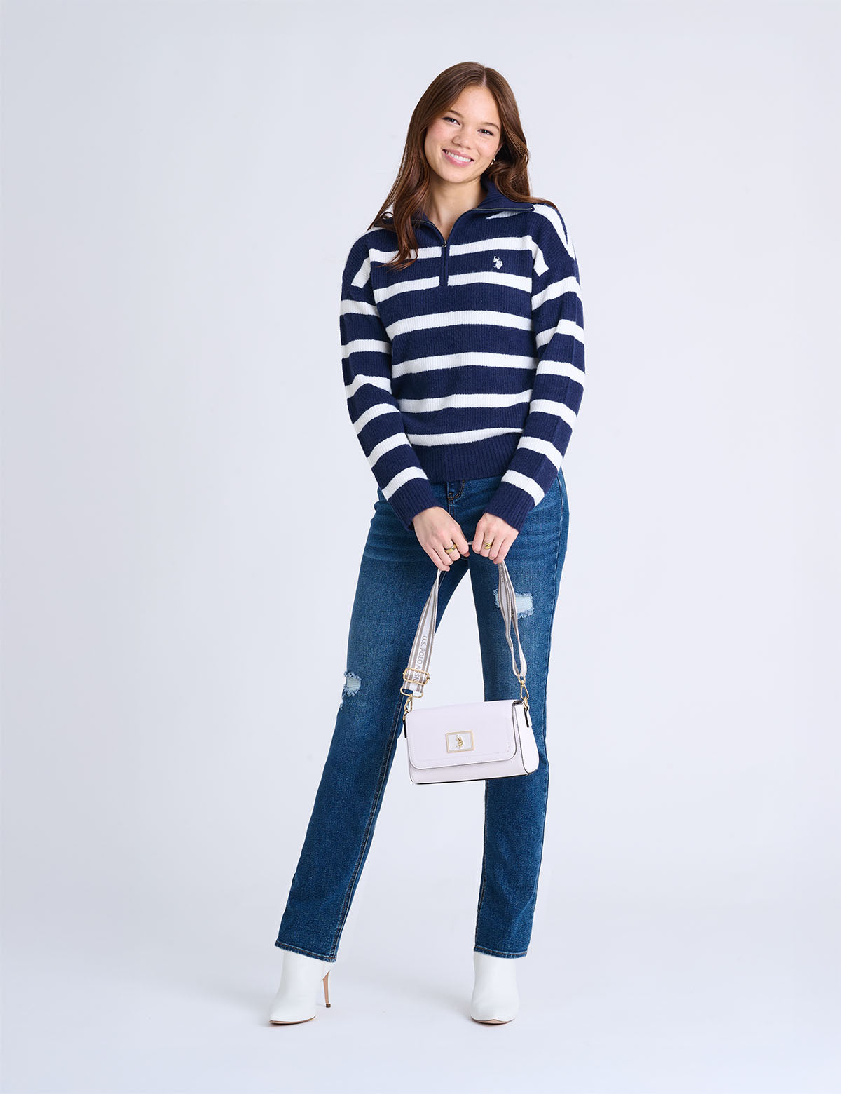 ENAMEL CROSSBODY BAG