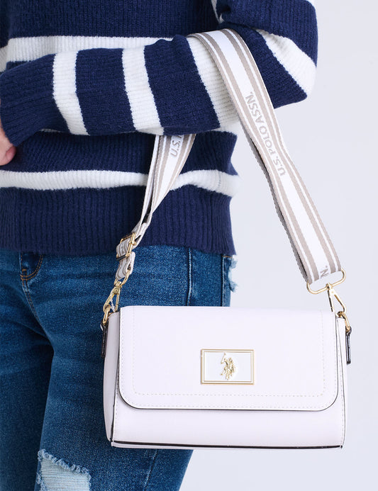 ENAMEL CROSSBODY BAG