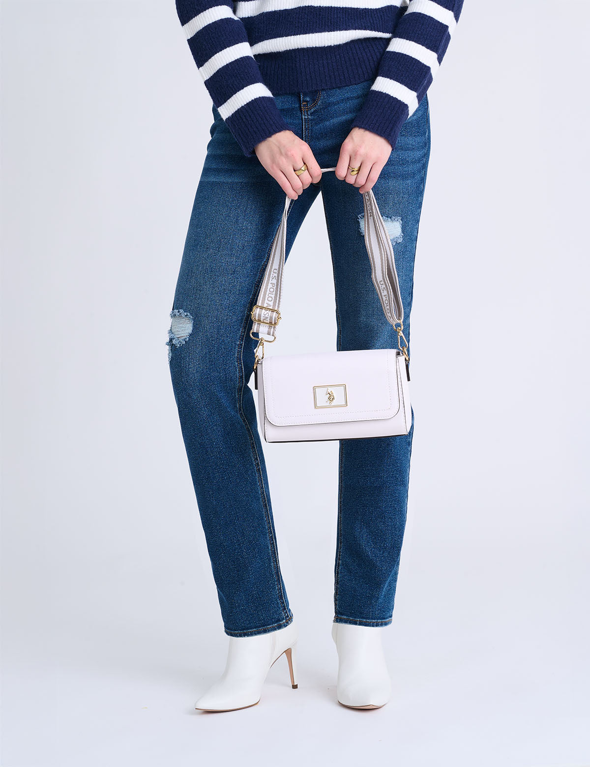 ENAMEL CROSSBODY BAG