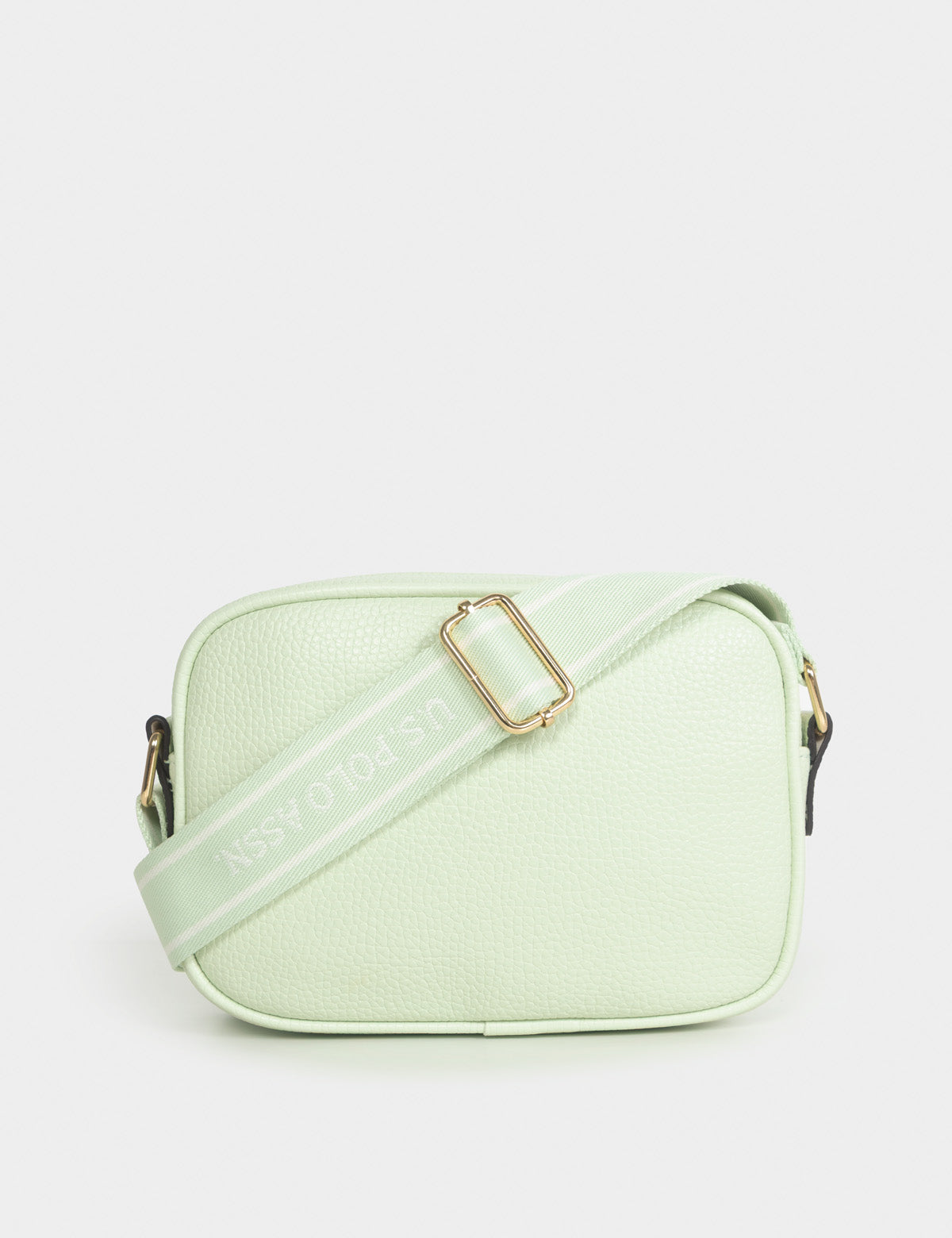 ENAMEL PLATE CLASSIC ZIP CROSSBODY BAG