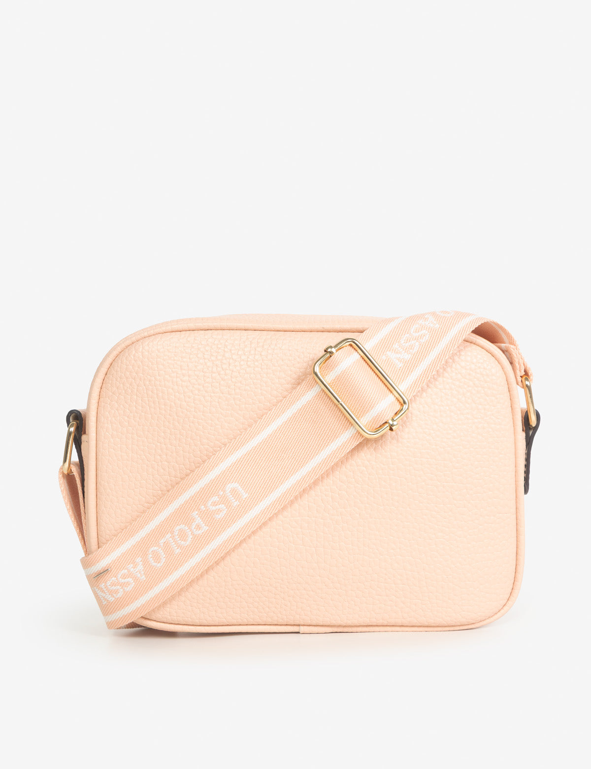 ENAMEL PLATE CLASSIC ZIP CROSSBODY BAG