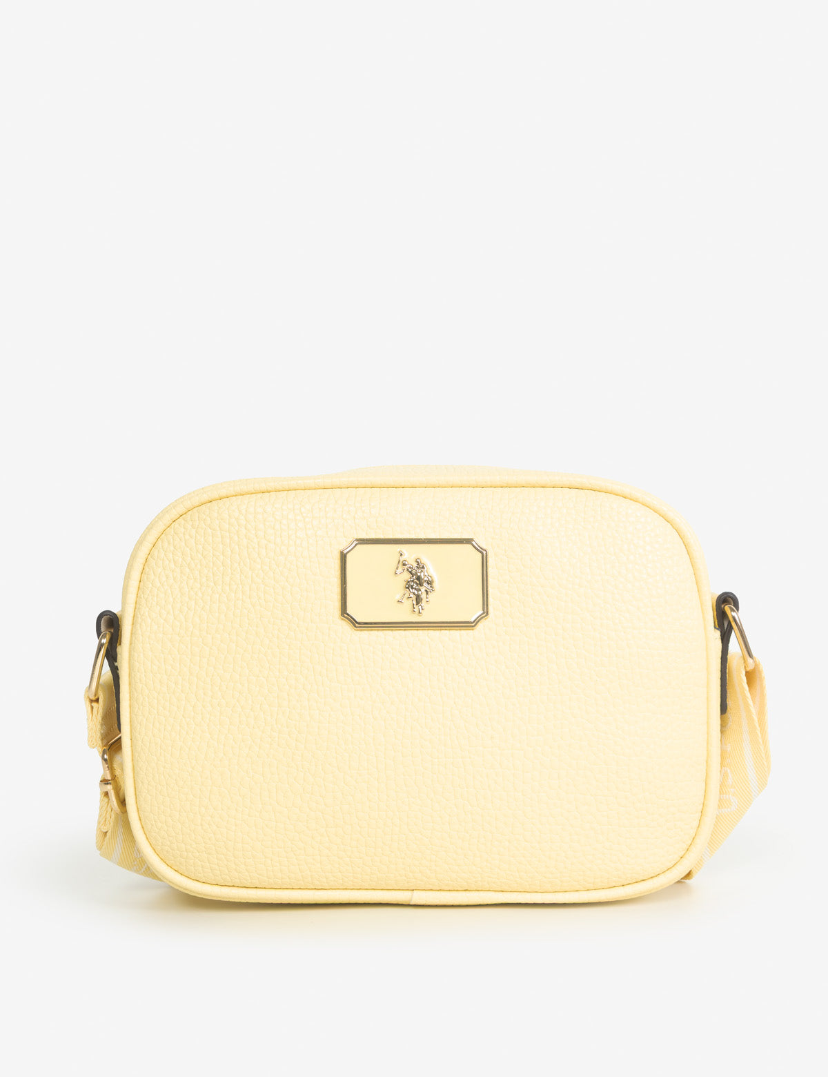 ENAMEL PLATE CLASSIC ZIP CROSSBODY BAG