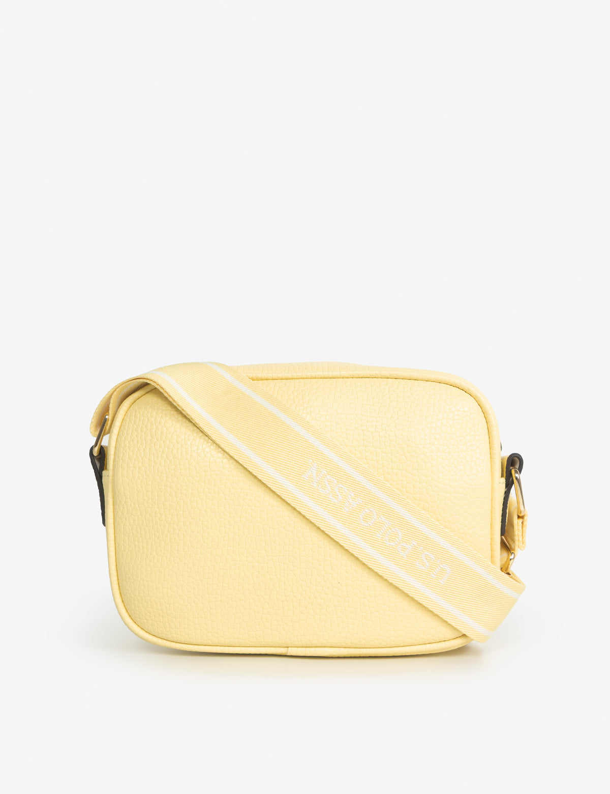 ENAMEL PLATE CLASSIC ZIP CROSSBODY BAG